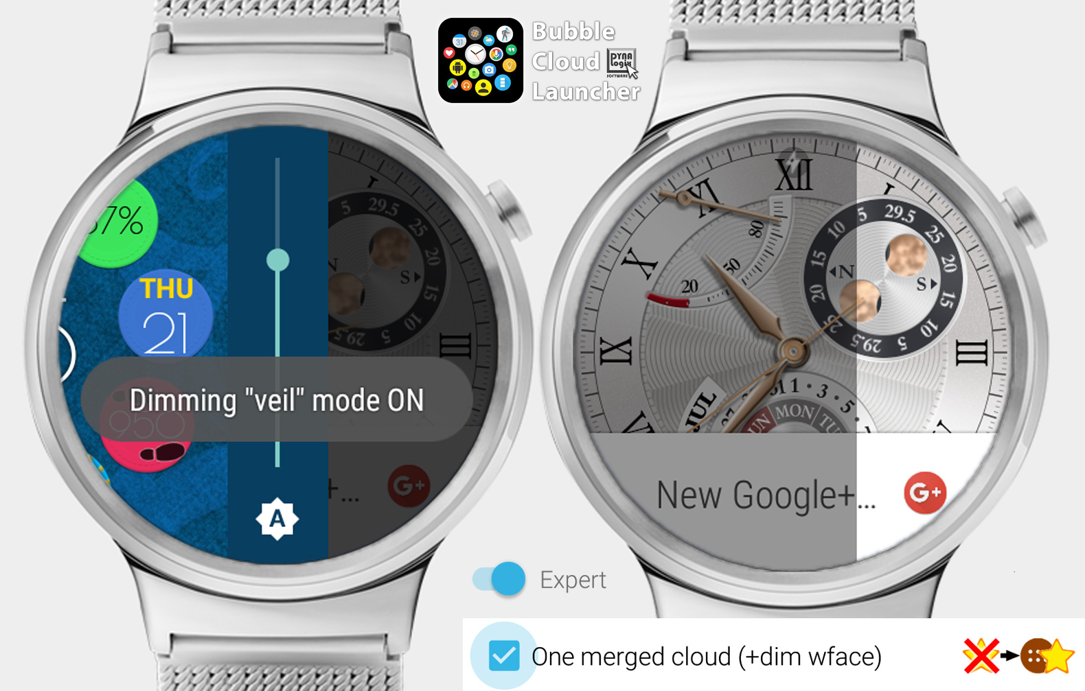 QUICK “VEIL” MODE → Dim ANY ambient watchface!