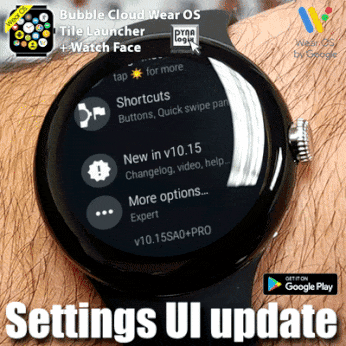 v10.15beta: Expert settings UI update on the watch