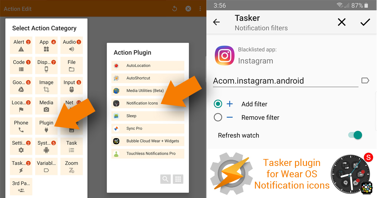 Præfiks Svømmepøl Manga Add/remove notification filters via Tasker plugin – Bubble Cloud Widgets +  WearOS Tile Launcher / Watch Face