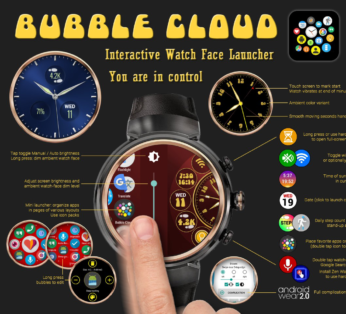 Introduction To Watch Face Mode – Bubble Cloud Widgets + WearOS Tile ...